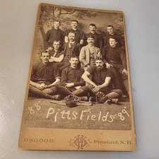 1888 1889 Pittsfield NH Baseball Team Cabinet Card Photo HW Osgood Antique Antiq picture
