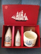 Vtg Rare 1950's Old Spice #376 Frigate Essex 1799 Men Gift Set of 3 Shulton INC picture
