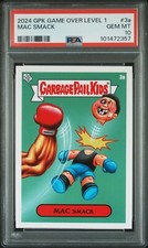 2024 Garbage Pail Kids Game Over 1: MAC SMACK 3a PSA 10 Mike Tyson's Punch-Out picture