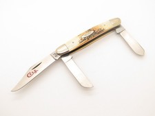Vintage 1978 Case XX 5347 Stockman Red Letter Stag Handle Folding Pocket Knife picture