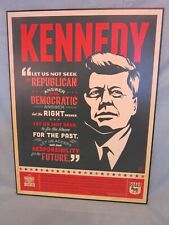 PRESIDENT JOHN KENNEDY POLITICAL Plaque LEADERSHIP FOR THE FUTURE 16”X 12” picture