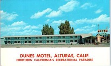 ALTURAS, CA California DUNES MOTEL c1960s Roadside Modoc County Postcard picture