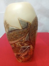 Harmony Kingdom Jardinia Down River Vase 2003 Martin Perry Studios (Salmon) 6” picture
