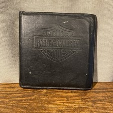 Harley Davidson 1994 the right stuff T2-31327 Vintage Leather CD Storage Case picture