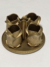 Vintage Avon GOLDEN VANITY LIPSTICK HOLDER 4 Rosebud Holders 1960s-70s picture