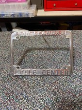 Vintage Honda Motorcycle Dealer License Plate Frame CB CL C100 CA S65 S90 CT C picture