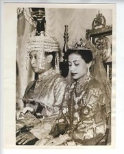 1956 MALAYA VINTAGE PHOTO ROYAL WEDDING SINGAPORE ABDUL MALIK TENGKU picture