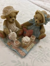 Cherished teddies, Frida and Tina 1992 Picnic picture