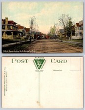 Amesbury MA Hillside Ave Street View Leighton & Valentine Postcard c1910s picture