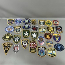 Mixed Patch Lot Police Sheriff Fire FL CA VA K-9 Vintage 29 Patches picture