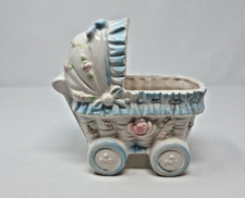 Vintage Relpo Baby Buggy Carriage Planter picture