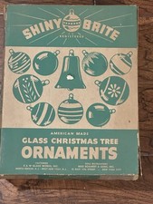 Vintage Shiny Brite Empty Christmas Ornament Box picture