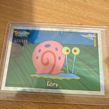 Topps Chrome 2025 SpongeBob SquarePants #26 Gary Serial Numbered 77/175 picture