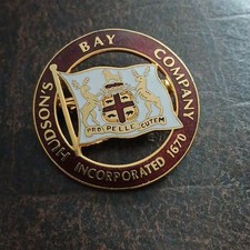Vintage HUDSON'S BAY COMPANY INCORPORATED 1670 Enamel PIN picture