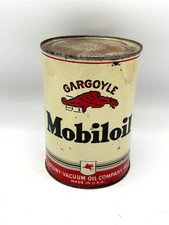 Vintage Mobil Oil Gargoyle Arctic Special 1 Quart Socony Can Gas Advertising picture