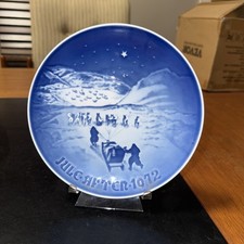 Bing & Grondahl Christmas Plate 1972 Jul i Gronland Christmas in Greenland w2 picture