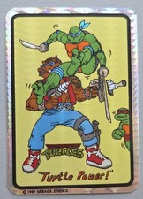 Rare VTG Prism 1989 TMNT Turtle Power Vending Machine Sticker Mirage Studios NOS picture
