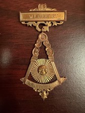 1911 Vintage Gold Masonic Past Master W. E. Oakley East Nashville Lodge No. 560 picture
