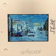 Vintage 1988 Hollywood California Street Scene 35mm Kodachrome Slide picture