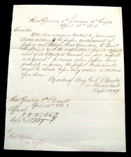 CIVIL WAR SHARPSHOOTER COLONEL WILLIAM W WINTHROP SGD CIRCULAR 1863 picture