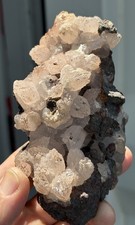 ☘️RR⛏️: Calcite On Hematite, Old Magma Mine, Superior Az. 14.6 Oz. 🌵 picture
