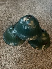 (3) Antique 1900s-1920s X-RAY Mercury Glass Lamp Shades-E.C. 345-Chicago, U.S. picture