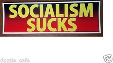 Socialism Sucks Political Anti Obama Bumper Sticker Decal 219 picture
