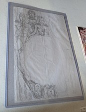 Original Cover Sketch Preliminary Art X-Men Unlimited #33 SIGNED Michael Kaluta picture