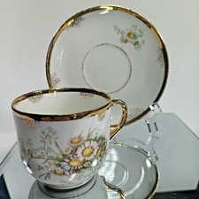 KPM Tea Cup & Saucer, Gilded, Antique, c. 1837,  Berlin Royal Porcelain Factory picture