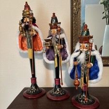 Bombay 2006 Three Wise Men Nutcracker Candleholders 20” 17” 15