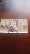 Antique 1800s Hand Tinted CDVs Set Of 3  Sweden picture