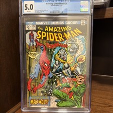 Marvel Comics The Amazing Spider-Man #124 (1973) CGC 5.0 Man-Wolf Key picture