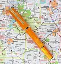 Esterbrook Estie JR Pocket Pen Orange Sunset w/ Medium Nib & Ink Converter picture