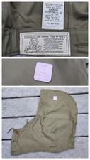 WWII WW2 US Army M1943 OD Field Jacket Hood M-1943 Hood Size Large Cutter Tag picture