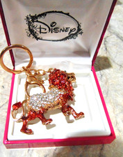Beautiful Jeweled Rhinestones Lion Keychain picture