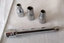 CRAFTSMAN =V= Series 1/4 in Wrench Sockets Lot of 3 plus Extender USA Vintage picture