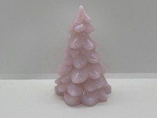 Mosser Glass USA Collectible Glass Christmas Tree Crown Tuscan Pink 5.5 inch New picture
