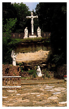 Eureka Missouri Gethsemani Calvary Grotto Black Madonna Shrine Chrome Postcard picture