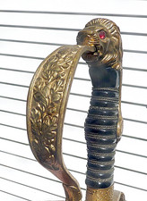 WWI Imperial German Lion's Head Cavalry Officer's Sword by Carl Eickhorn picture