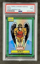 2024 Topps Chrome Marvel #147 Mimic Green Refractor  #‘d 05/99 PSA 9 MINT picture