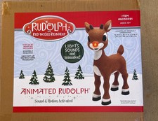 🎄Rudolph the Red-Nosed Reindeer 3.1-ft Animatronic❄️ Fast Shipping picture