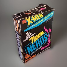 Vintage 1995 WILLY WONKA NEON NERDS Candy Box w/ X-MEN Collector Card Attached picture