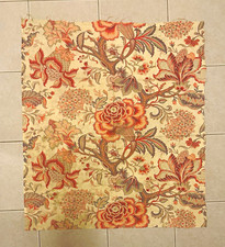 Late 19th early 20th century French Jacobean Cotton Fabric picture