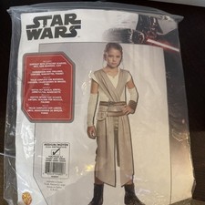 Rubie's Star Wars Rey Costume - size child medium (slightly used, worn once) picture