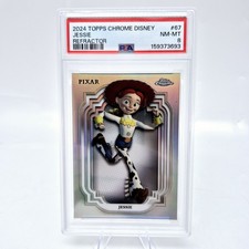 2024 Topps Chrome Disney Jessie #67 PSA 8 Refractor Toy Story picture