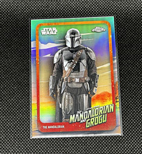 TOPPS 2024 CHROME STAR WARS MANDALORIAN & GROGU MAGR-MAN PEDRO PASCAL picture