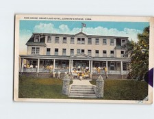 Postcard Main House Grand Lake Hotel Leonard's Bridge Connecticut USA picture