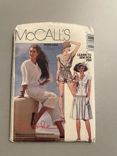 McCall’s 1988 Brooke Dress And Jumpsuit Pattern, Size Medium picture