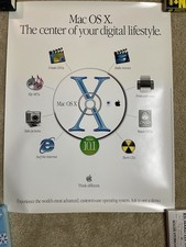 Vintage 2001 Apple Macintosh OSX Poster, 28”x22”, Think Different, New picture