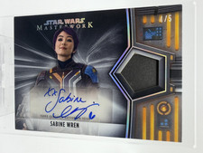 2025 Topps Star Wars Masterwork Sabine Wren Natasha Liu Bordizzo Auto Relic /5 picture